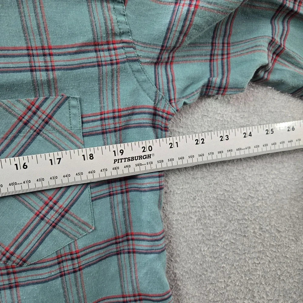Ralph Lauren Boys Button Up Shirt‎ XL Blue Grid Plaid Long Sleeve Collar